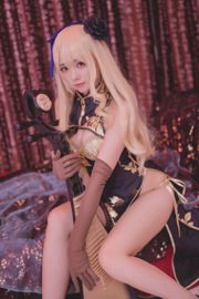 Сестра Оно с "Golden Lotus Cheongsam" [COSPLAY Beauty]