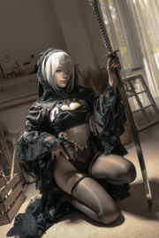 [Cosplay] Anime Blogger Stupid Momo - Nier Era Black Flower Marry